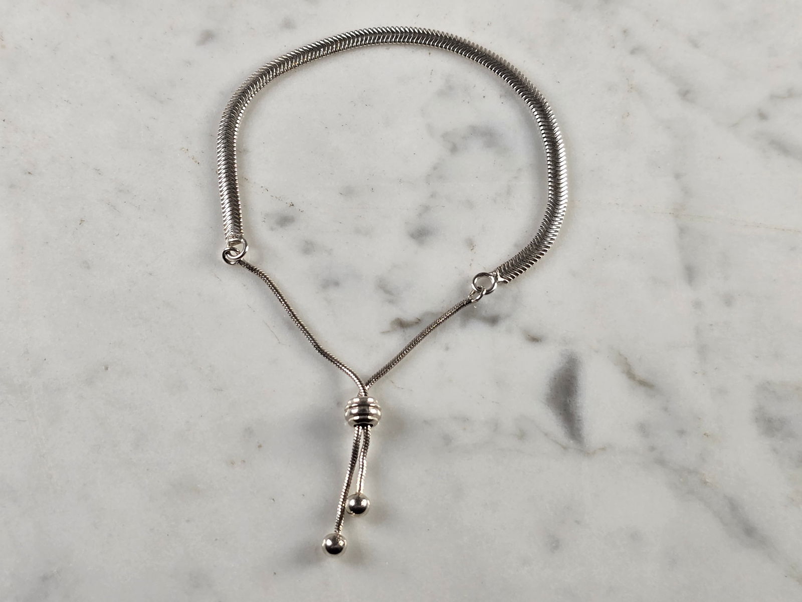 Womens Vintage Estate Sterling Silver Tassel Bracelet (1 of 3)