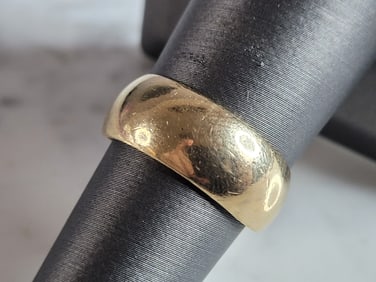 Womens Vintage Estate 14k Yellow Gold Wedding Band Ring