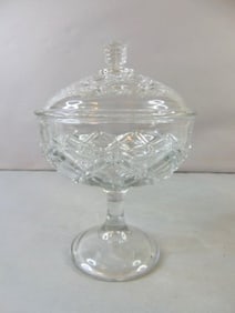 Vintage Decorative Pressed Glass Candy Dish