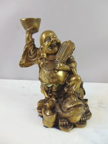 Decorative Laughing Buddha Brass Statue