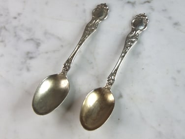 Vintage Estate R. Wallace & sons Sterling Silver Tea Spoons