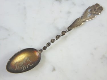 Vintage Antique Sterling Silver Dover Delaware Spoon