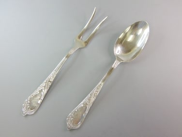 Vintage Set of Silver Plate Serving Pieces