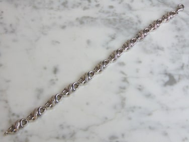 Womens Vintage Estate Sterling Silver Bracelet