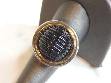 Womens Vintage Estate Sterling Silver Modernist Ring