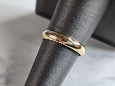 Womens Vintage Estate 14K Yellow Gold Band Wedding Ring