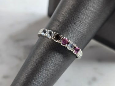 Womens Vintage Estate 10k White Gold Ring