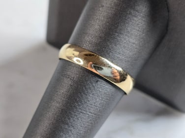 Mens Vintage Estate 14k Gold Tessler Weiss Wedding Ring Band