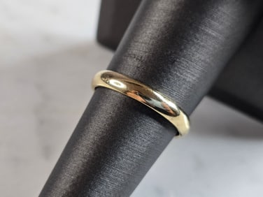 Womens Vintage Estate 14k Yellow Gold Wedding Ring Band