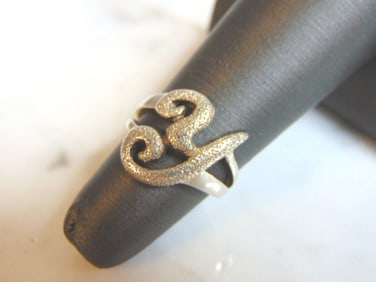 Womens Vintage Estate Sterling Silver "Y" Ring