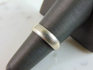 Mens Vintage Estate Sterling Silver Wedding Band Ring
