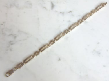 Womens Vintage Estate Sterling Silver Bracelet