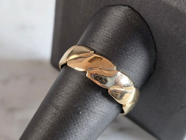Mens Vintage Estate 14k Yellow Gold Wedding Band Ring