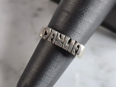 Womens Vintage Estate Sterling Silver " DAYLIA " Ring