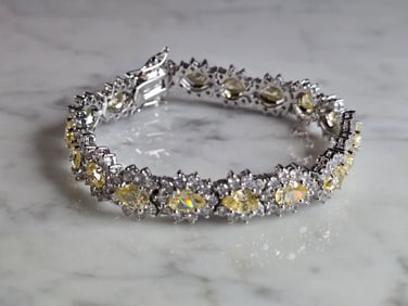 Womens Estate Sterling Silver Modernist Bracelet
