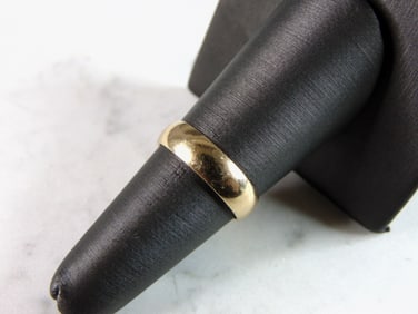 Vintage Estate 18k Yellow Gold Wedding Band Ring