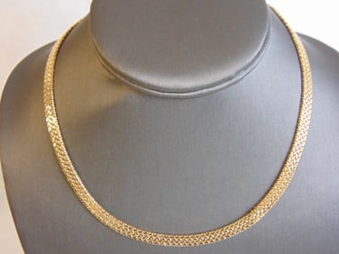 Womens Vintage Estate 14K Yellow Gold Chain Necklace