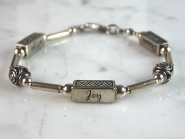 Womens Vintage Estate Sterling Silver Modernist Bracelet