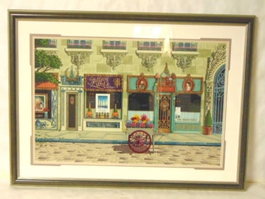 LIMITED DAVID FARRELL FRENCH STORE FRONT RUSSIAN LITHO