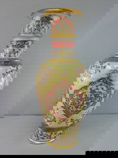 Decorative Hand Painted Natural Marble Vase: UP FOR SALE IS THIS WONDERFUL, DECORATIVE MARBLE VASE THAT HAS BEEN HOLLOWED OUT FROM A SOLID PIECE OF MARBLE, HAND PAINTED WITH JEWEL TONE COLORS AND GOLD LEAF PAINT, AND THEN ACCENTED WITH SPARKLING