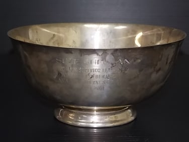 STERLING SILVER BOWL BY REED & BARTON OVER A POUND
