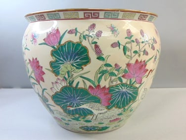 Decorative Chinese Porcelain Planter Fish Pot