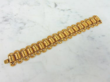 Womens Vintage Estate 22K Yellow Gold Bracelet