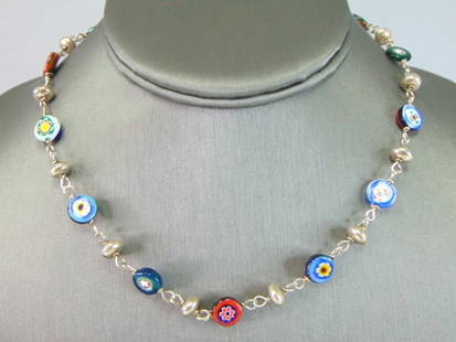 Womens Vintage Sterling Silver Modernist Necklace: FOR SALE IS THIS WOMENS VINTAGE ESTATE .925 STERLING SILVER MODERNIST NECKLACE. NECKLACE WEIGHS 19.3g AND MEASURES 16 5/8" LONG BY 3/8" WIDE. MAKES A GREAT GIFT FOR THAT SOMEONE SPECIAL. IF ANY