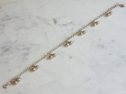 Womens Sterling Silver Charm Bracelet: FOR SALE IS THIS LOVELY WOMENS VINTAGE ESTATE STERLING SILVER CHARM BRACELET. THE TOTAL WEIGHT IS 12.0g. THE BRACELET MEASURES 10" LONG BY 1/8"WIDE. ANY QUESTIONS PLEASE DO NOT HESITATE TO ASK. BE SUR