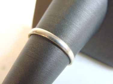 Womens Vintage Estate Sterling Silver Wedding Band Ring