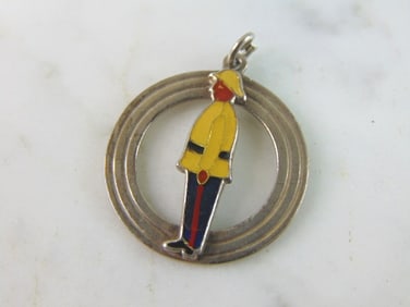 Womens Vintage Estate Sterling Silver Freeport Charm