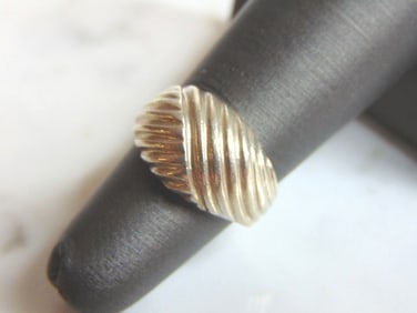 Womens Vintage Estate Sterling Silver Modernist Ring