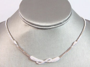 Womens Vintage Estate Sterling Silver Necklace
