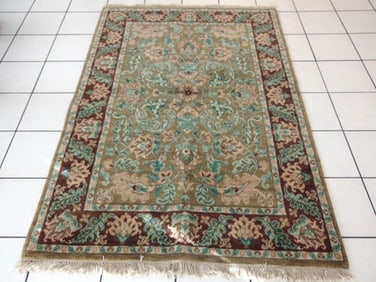 Vintage Estate Handmade Middle Eastern Kashan Rug