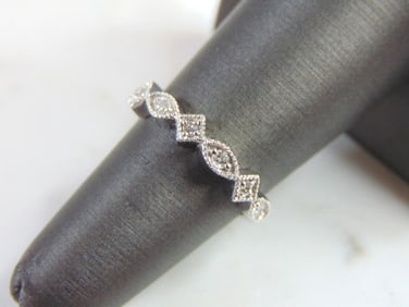Women's 14K White Gold Diamond Ring
