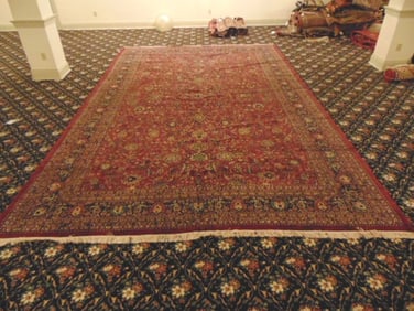 Vintage Estate Decorative Handmade Meshad Rug
