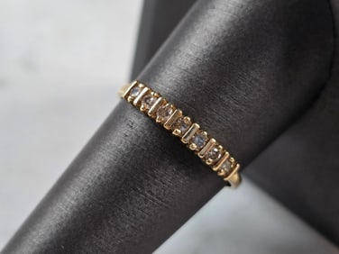 Womens Vintage Estate 14k Gold Stylecrest Diamond Ring