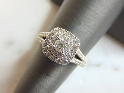 Womens Vintage Estate 14K White Gold Diamond Ring: FOR SALE IS THIS WOMENS VINTAGE ESTATE 14K WHITE GOLD DIAMOND RING. THE RING WEIGHS 4.5g, AND IS A SIZE 5.5. THERE ARE ABOUT 2.31cts OF DIAMONDS. THIS MAKES A LOVELY GIFT FOR THAT SOMEONE SPECIAL.