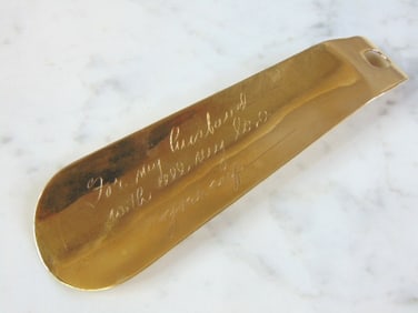 Vintage Estate 14K Yellow Gold Shoe Horn