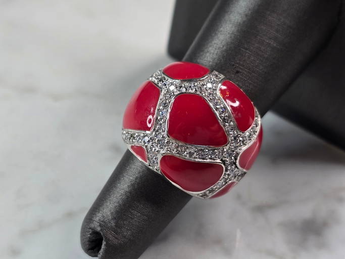 Sterling David Enamel, Crystal