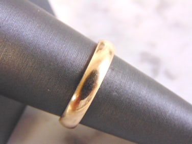 Vintage Estate 10K Yellow Gold Band Wedding Ring