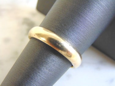 Vintage Estate 14K Yellow Gold Band Wedding Ring
