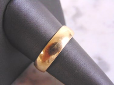 Vintage Estate 14K Yellow Gold Band Wedding Ring
