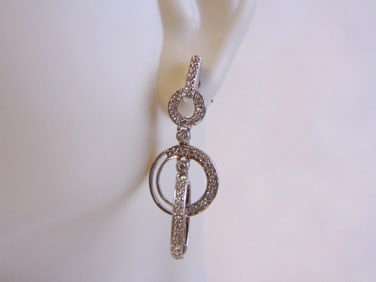 Womens Vintage Estate Sterling Silver Earrings