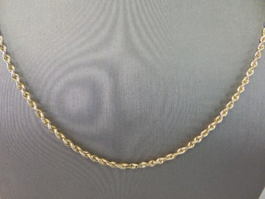Womens Vintage Estate 14K Yellow Gold Necklace