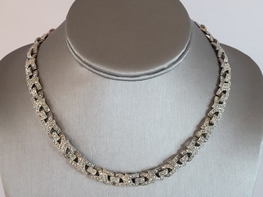 Womens Vintage Estate Sterling Silver Necklace