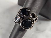 Womens Vintage Estate Sterling Silver Modernist Ring