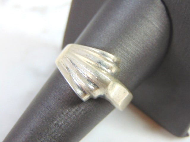 Womens Vintage Estate Sterling Silver Band Ring 10.2g (1 of 3)