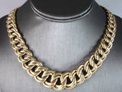 Heavy Vintage Estate 14K Yellow Gold Chain Necklace