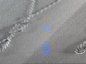 Womens Estate Sterling Silver Natural Sapphire Pendant Necklace: A WOMENS ESTATE STERLING SILVER NATURAL SAPPHIRE OR SODALITE PENDANT WITH NECKLACE. PENDANT AND NECKLACE WEIGHS 8.5g. PENDANT MEASURES 1 1/2" LONG BY 1/2" WIDE. THE NECKLACE MEASURES 18" LONG. MAKES A